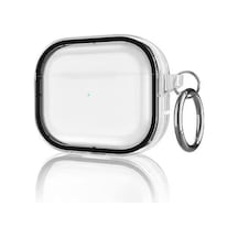 Movenchy Apple   Uyumlu  Airpods Pro 2 2.nesil Shiny Şeffaf Kılıf - Siyah