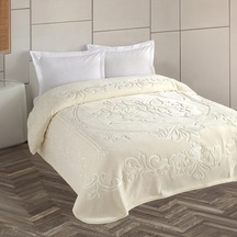 Bej Renk Kristal Taç Battaniyesi Bej