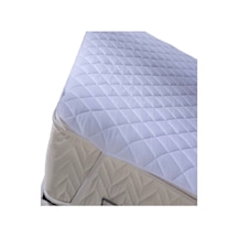 Bebesi Yatak Koruyucu Kapitoneli 90x190 Cm Tek Kişilik Köşe Lastikli Beyaz