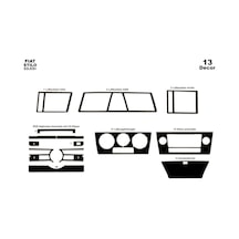 Fiat Stilo Torpido Kaplama 2003 13 Parça Piano Black