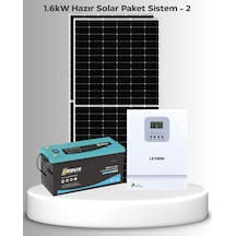 1,6kw Hazır Solar Paket - 2 Akıllı Mppt İnverter Off-grid Sistem