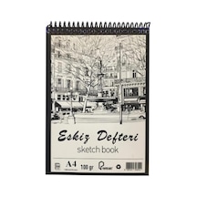Eskiz Defteri A4 Spralli 50 Yaprak 1 Adet 100 Gr 210x297 Mm Sketch Book Üstten Açılmalı Ezkiz Defteri Çok Renkli