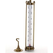 Pirinç Termometre Model 1 Açık Bej