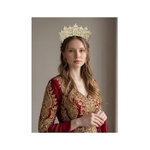 Golden Night Crown-gelin,kına,nişan,söz,after,bride,party Taç Beyaz - 889679471 Beyaz
