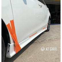 Kit Garaj Toyota Corolla Custom Yan Marşpiyel Plastik Boyasız