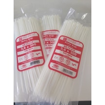 Pemsan 3.6X300 Plastik Cırt Kelepçe Kablo Bağı Beyaz 100'Lu Paket