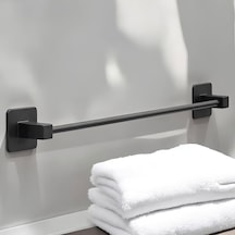 Plastik Havluluk Yapışkanlı Siyah Banyo Lavabo Mutfak Uzun Kağıt Bez Havlu Askısı Kağıtlık 39 Cm Diğer