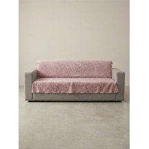 Sofline Kaymaz Tabanlı Tay Tüyü Çekyat, Koltuk, Kanepe Örtüsü 175x210cm Pudra