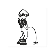 Çocuk Folyo Sticker 100cm Uzunluk Siyah