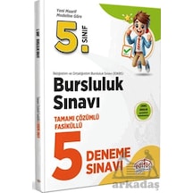 5. Sınıf Bursluluk Sınavı Tamamı Çözümlü 5 Deneme Sınavı Editör Yayınevi Kollektif