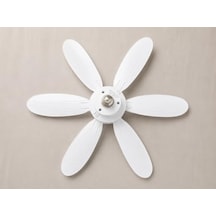E27 Duy Uyumlu Işıklı Tavan Vantilatörü 52 Cm Kumandalı, 6 Kanatlı, 3 Işık Modu & 3 Fan Hızı
