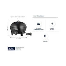 Aygaz Cadac Ebraai 40 2300 W Elektrikli Barbekü