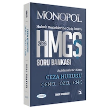 Hmgs Ceza Hukuku Genel Özel Cmk Soru Bankası 3. Baskı Monopol Yayınları