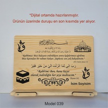Münzevi Masaüstü Ahşap Rahle/tablet/kitap Tutucu-model039