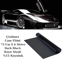 Guard Çizilmez Cam Filmi 75 Cm X 6 Metre Dark Black Koyu Siyah %15 Koyuluk 1 Adet