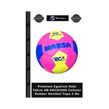 Premium Egzersiz Hobi Takım Hb-krco2000 Celluler Rubber Hentbol Topu 2 No Çok Renkli