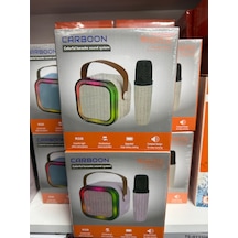 Carboon K12 Kablosuz Bluetooth Hoparlör Karaoke Mikrofon 5 Ses Efektli Rgb Hd Müzik Kutusu