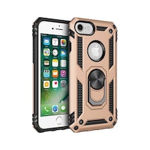 Teknomoda Apple Uyumlu iPhone 7 Tank Zirh Metal Yüzüklü Standli Kilif 524654414