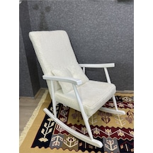 Asedia Trend Lake Teddy Krem Sallanan Sandalye