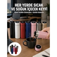 Mey İthalat Uzun Süre Isı Koruma Sağlayan Dijital Göstergeli Termos Yeni Nesil Çok Renkli