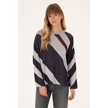 U.S. Polo Assn. Kadın Krem Bisiklet Yaka Kazak 50309642-VR256
