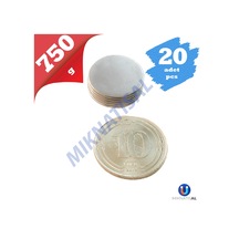 15X1Mm Silindir Disk Güçlü Neodyum Mıknatıs 20 Adet