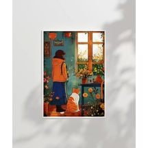 Çerçevesiz Poster Doğal Işık Ve Çiçekler