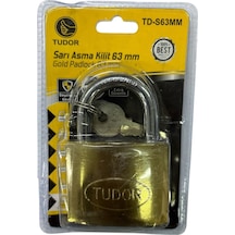 Tudor 63 Mm Sarı Asma Kilit