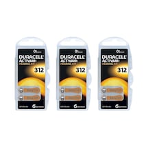 Duracell Activair PR41 312 Numara İşitme Cihazı Pili 6 x 3'lü