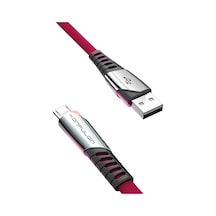 DC16 Micro USB Kablo 1M 2.4A - Kırmızı DC16 Micro USB Kablo 1M 2.4A - Kırmızı