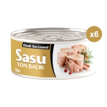 Sasu Klasik Ton Balığı Bütün Dilim 6 x 160 G