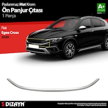 S-dizayn Fiat Egea Cross Krom Ön Panjur Çıtası 2020 Üzeri Mat Krom A+ Kalite