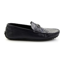 Bambi Lacivert Leather Erkek Loafer Ayakkabı E01757714803 Lacivert
