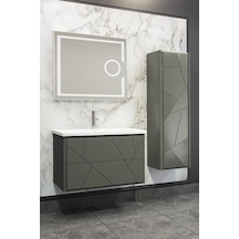 Kiev 80 Cm Banyo Dolabı-Anrasit(Boy Dolap Hariç )