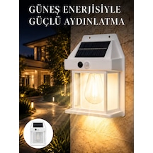 Hepsi Sensörlü Solar Led Dış Duvar Aydınlatma Yeni Nesil Najmaddin Çok Renkli