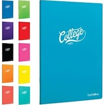 Çınar College 40 Yaprak A4 Çizgili Defter Pp Kapak - 4 Adet Çok Renkli