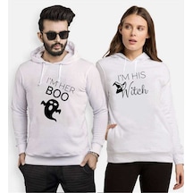 Tshirthane Boo Witch Sevgili Kombinleri Kapüşonlu Kombini