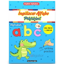 İngilizce Alfabe Pratikleri Yaz-sil Kitabı İngilizce Kelime Öğre