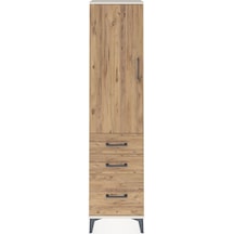 Arges Dolap 2 Raflı 3 Çekmeceli Tek Kapaklı 44x30x182 Aytaşı-çam Aytaşı