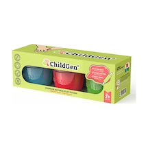 Childgen 3'lü 125gr Oyun Hamuru Seti 3x125gr Kırmızı-mavi-yeşil