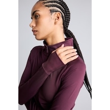 Defacto Fitted Vücuda Oturan Ultra Soft Dik Yaka Çift Cepli Parmak Detaylı Fermuarlı Spor Hırka B3985ax26spbn277 Kahve-bn277