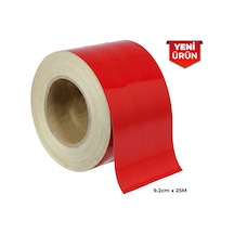 Reflektif Fosforlu Şerit Bant, Düz Reflekte İkaz Bandı 9.2cm X 25m - Kırmızı 5402