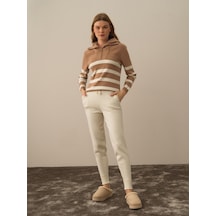 Kırık Beyaz Formunu Koruyan Regular Fit Pantolon 850921