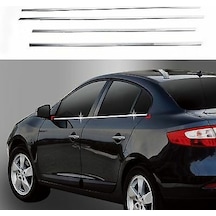 Renault Fluence Krom Cam Çıtası Seti 4 Kapı 2010-2017 Paslanmaz
