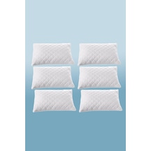 6 Adet 50x70 Cm Kapitoneli Fermuarlı Yastık Koruyucu Alez Çok Renkli