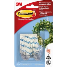 Command Orta Boy Şeffaf Askı 2'li 17091 Renkli