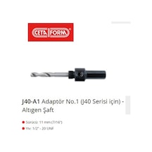 J40-A1 Adaptör No.1 J40 Serisi Için - Altıgen Şaft Ceta
