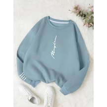 Startmore Çok Renkli Unisex Kadın/erkek Never Renkli Oversize Bisiklet Yaka Pamuklu