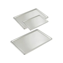 Paslanmaz Çelik Servis Sunum Tepsisi 40x25cm Pastane Tepsi Yaşam Boyu Garantili Ultra Lüks Rostfrei Çok Renkli