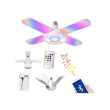 Led Ampül Müzik Lambası Rgb Animasyonlu 220v E27 Bluetooth Or-1005